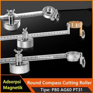 Adsorpsi magnetik Round Cutting Roller Guide Wheel Torch P80 AG60 PT31