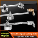 Adsorpsi magnetik Round Cutting Roller Guide Wheel Torch P80 AG60 PT31