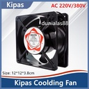 Kipas Cooling Fan Ball Bearing AC220V AC380V AC 220V 380V DP200A 12CM