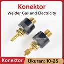 Plug TIG Sparepart Las 10-25 TIG Welder Gas and Electricity Konektor