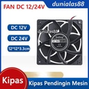 Kipas Cooling Fan DC12V DC24V Kipas Pendingin DC 12V 24V 12×12×3.8cm