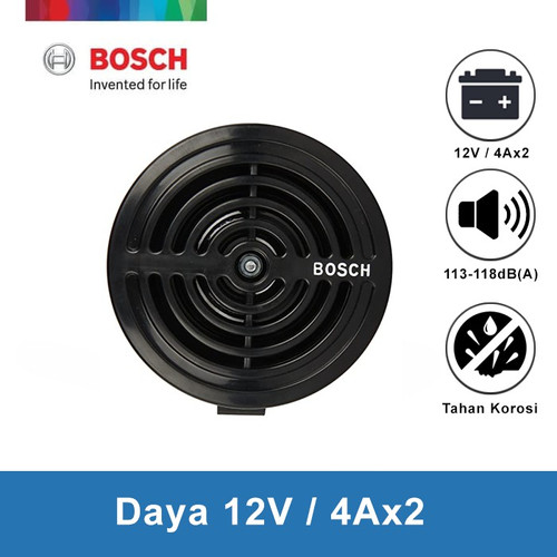 Bosch Klakson Europe Grill Disc Black 12V Set - 0320223910