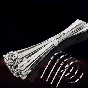 Kabel Ties Stainless Steel SS304 4.6mm x 100mm 150mm 200mm 250mm 300mm 400mm Cable Tie Kabel Ties Tali Pengikat Knalpot Klem