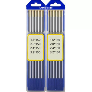 Tungsten Gold Kawat Tungsten Emas Las TIG Argon 1.6MM 2.0MM 2.4MM 3,2MM  Kawat Las Tungsten Argon Tungsten Electrodes Untk Mesin Las Gold Kuning