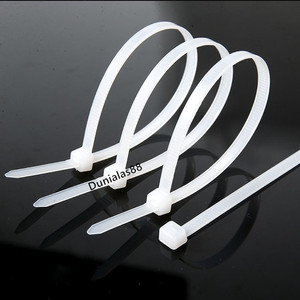 Kabel Ties Nylon Putih Cable Tie lebar 4.8mm panjang 150mm 200mm 300mm 1pack 100pcs