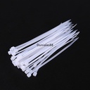 Kabel Ties Nylon cable tie Putih lebar 2.5mm 3.6mm panjang 10cm 15cm 20cm 25cm 30cm 1pack 100pcs