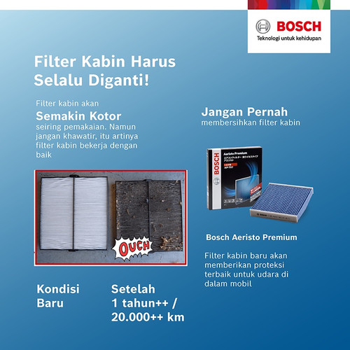 Bosch AF5913 Aeristo Premium Filter Kabin AC Mobil Avanza Xenia Rush