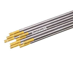 Tungsten Gold Kawat Tungsten Emas Las TIG Argon 1.6MM 2.0MM 2.4MM 3,2MM  Kawat Las Tungsten Argon Tungsten Electrodes Untk Mesin Las Gold Kuning
