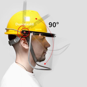 Face Shield Bening Welding Safety Face Shield Visor Transparant Pelindung Wajah Safety Wajah Untuk Helm Proyek