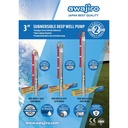 Pompa Submersible 3 inc Awajiro SPD W316 370 Watt