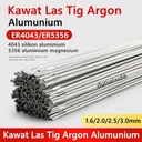 Kawat Las Tig Alumunium ER4043 ER5356 ER 4043 5356 1.6mm 2.5mm 3.0mm