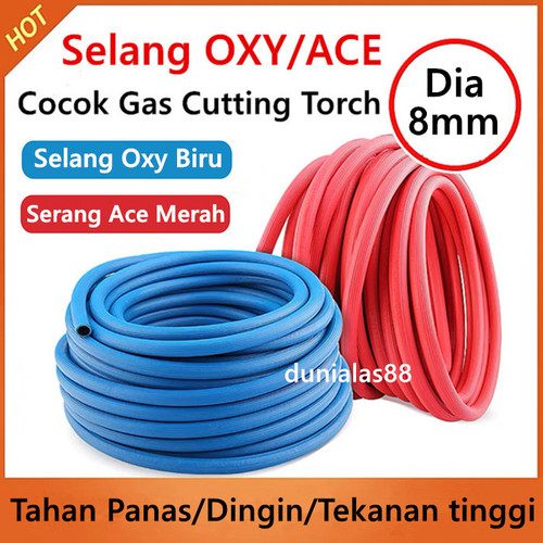 Selang Las Blender Oxy Oksigen Acetylene Gas Welding Hose 8mm 3 Lapis