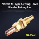 Gas Cutting Nozzle Tip Type M Blender Potong Single Duty Propana LPG