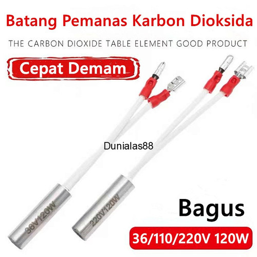 Aksesoris Batang Pemanas Karbon Dioksida CO CO2 36V 110V 220V Heating