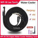 Tig Argon WP-18 Stang Las Water Cooler Welding Torch WP18 4M 8M 4Meter