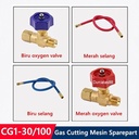 CG1-30 CG1-100 Gas Cutting Mesin Biru Selang Oxygen Valve CG1 30 100