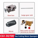 CG1-30 CG1-100 Gas Potong Mesin Gear Box Rack Worm Switch CG1 30 100