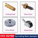CG1-30 CG1-100 Gas Cutting Mesin Head Wheel Worm CG1 30 100 Sparepart