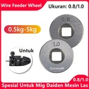 Wire Feeder Wheel Roller 0.8mm 1.0mm Double Size MIG 0.8/1.0mm daiden
