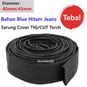 Sarung Cover TIG/Cut Welding Torch Stang Las Argon bahan Jeans Hitam