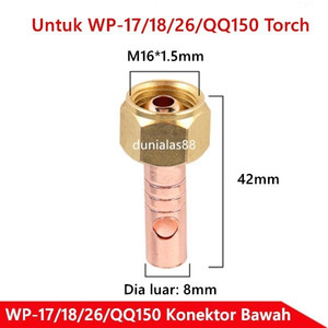 Konektor Connector Klem WP17 WP18 WP26 QQ150 TIG Welding Argon Torch