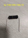 Resistor risistor 5 watt 5W 510K 220k 150k 1k ohm utk mesin las