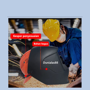 Helm Las Otomatis Kedok Kacamata Las Auto Dark Safety Welding Helmet