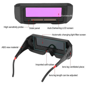 Kacamata Las Otomatis Gelap Auto Dark Welding Glasses Goggle Kaca Mata