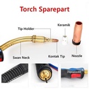 Stang Torch MB501D European style Binzel MIG CO2 501D Euro 3M 4M 5M