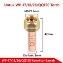 Sparepart Konektor utk WP-17 WP-18 WP-26 QQ150 QQ300 TIG Welding Torch