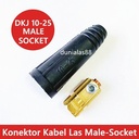 Kabel Konektor Cable Connector Las Male Socket DKJ 10-25 35-50 50-70mm