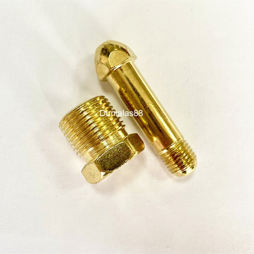 Neple selang tabung Regulator Oksigen Nepple Oxygen Drat 1/4" Inch