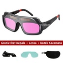 Kacamata Las Otomatis Gelap Auto Darkening Soldering Goggle Kaca Mata