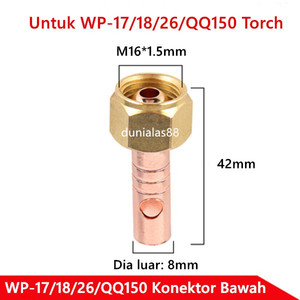 Sparepart Konektor utk WP-17 WP-18 WP-26 QQ150 QQ300 TIG Welding Torch