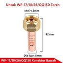 Sparepart Konektor utk WP-17 WP-18 WP-26 QQ150 QQ300 TIG Welding Torch