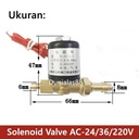 Solenoid Valve Brass Kuningan Airtac AC 24V 36V 220V TIG Wire Feeder