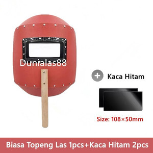 Topeng Las Kedok Las Helm Las Welding helmet Kaca Sarung Tangan Biasa