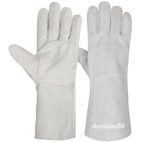 Sarung Tangan Las 16'' 16 Inch Welding Glove Anti Panas kulit Putih