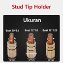 Drawn Arc Stud Welding Collet Gasket Paking Tip Holder M13 M16 M19 M22