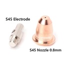 S45 Trafimet Plasma Cutting Nozzle PD0116-08 Electrode PR0110 0.8 45A