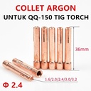 Collet Argon Collet 2.4mm QQ 150 Tig Argon Alat Las