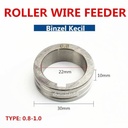 Binzel Wire Feeder Wheel Roller Kecil Ukuran 0.8mm-1.0mm Double Size