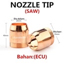 Nozzle Connical Nosel Nozel SAW welding machine otomatis