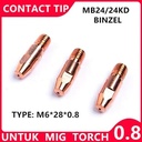 Kontak Contact Tip Mb24 M6*28*0.8 Mig Co Co2 Utk Torch MB 24kd MB-24