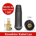 Konektor Kabel Las Male Female DKJ 50-70mm Cable Socket Connector