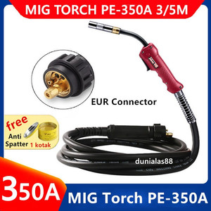 Stang Las Co2 350A Euro Pana Welding Gan Torch 3M 5M Meter Panasonic