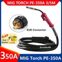 Stang Las Co2 350A Euro Pana Welding Gan Torch 3M 5M Meter Panasonic