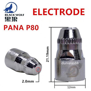 Set Nozzle & Electrode Tip P80 BLACK WOLF Plasma Cut Mata Plasma P-80