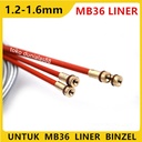 Steel Conduit Liner diamete 1.2-1.6mm 4M Utk Torch MB36 Binzel mig co2