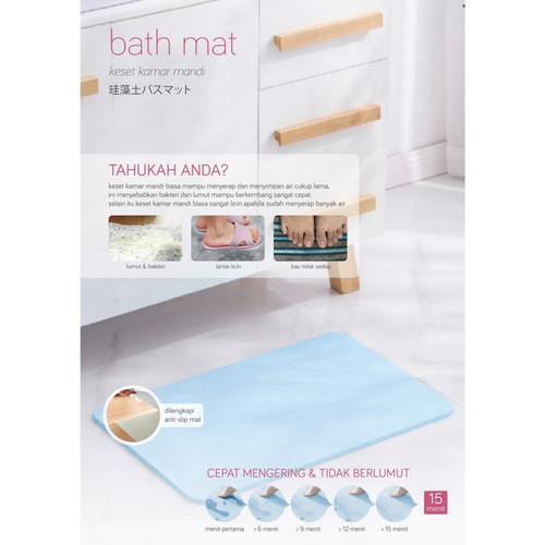 Keset Kaki Diatomite Bath Mat | Waterplus+